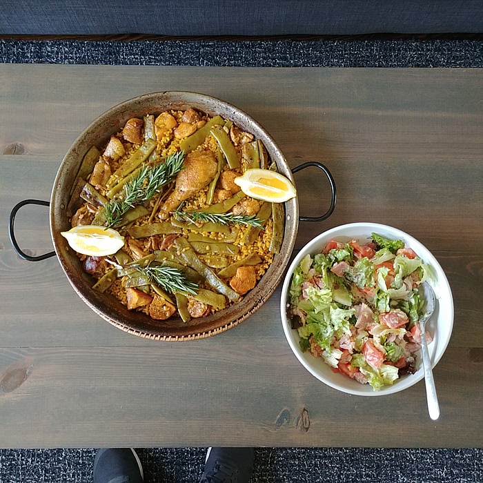 almuerzo de paella